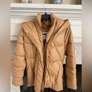 Abercrombie Vegan Leather Ultra Puffer